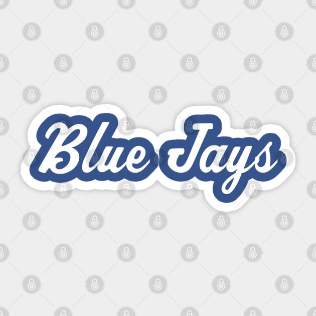 Creighton Blue Jays Retro Script Sticker by twothree